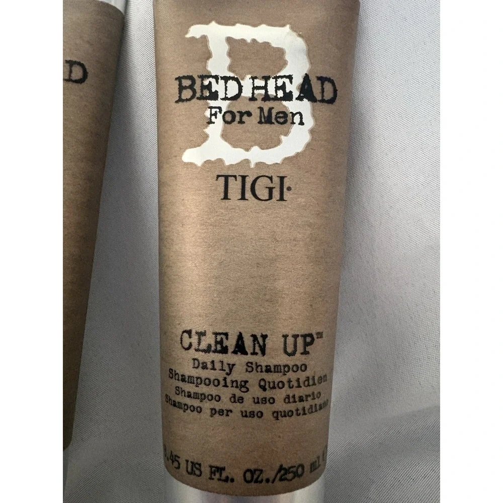 NEW Tigi Bed Head For Men Clean Up Daily Shampoo 8.45 fl oz 2 Pack NEW Bedhead